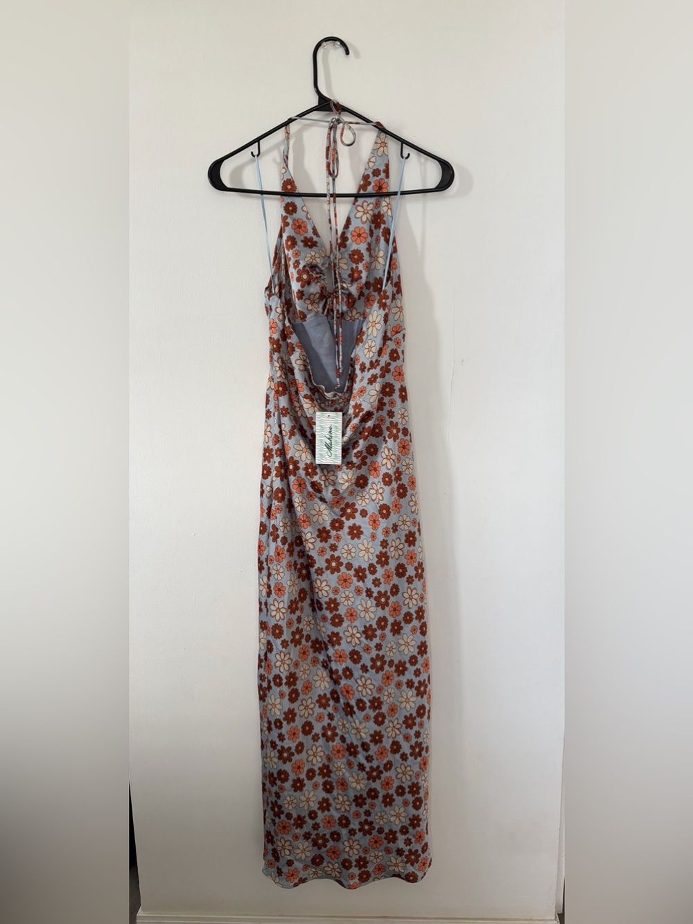 Midi Floral Halter Dress
